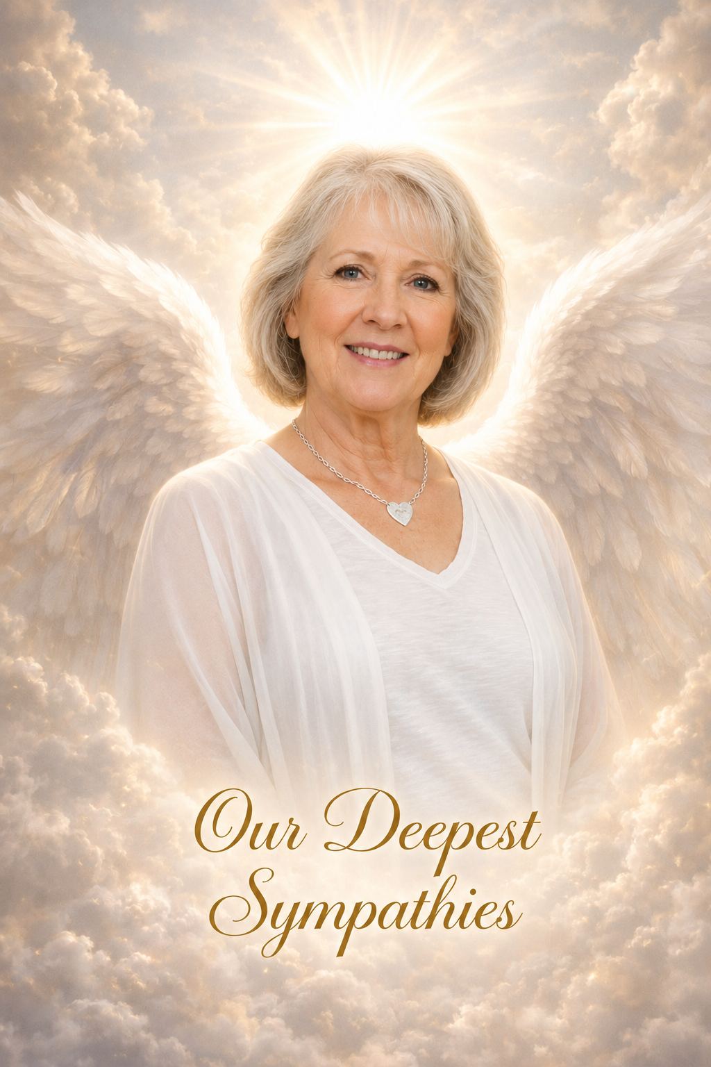 Angel Wings Sympathy Card